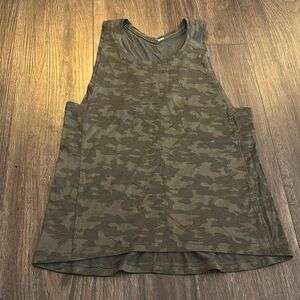 Women's Olive Camo Sleeveless Tank Top